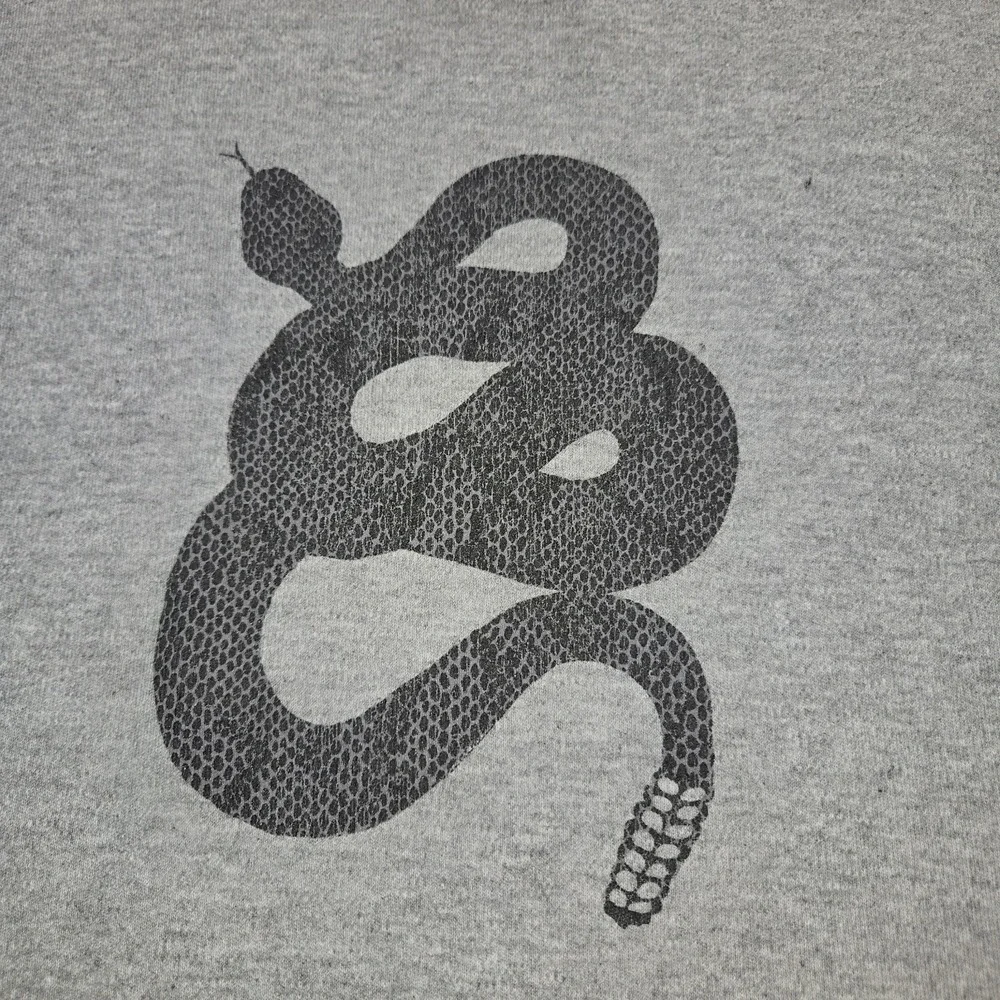 USA Gray Black Snake Lenny Kravitz Raglan Tee House Of Blues Mens Small‎ 2000 NO